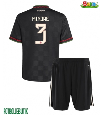 Bayern Munich Kim Min-jae #3 Tredjeställ Barn 2025-26 Kortärmad (+ Korta byxor)